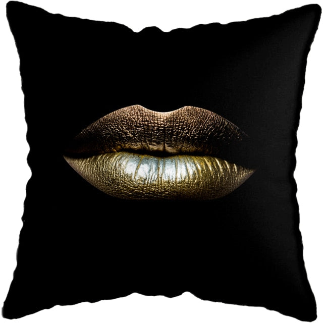 Pillow - Black Gold African Lady