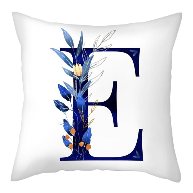 Pillow - Flower Letter Pillow Case