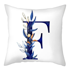 Pillow - Flower Letter Pillow Case