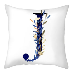 Pillow - Flower Letter Pillow Case