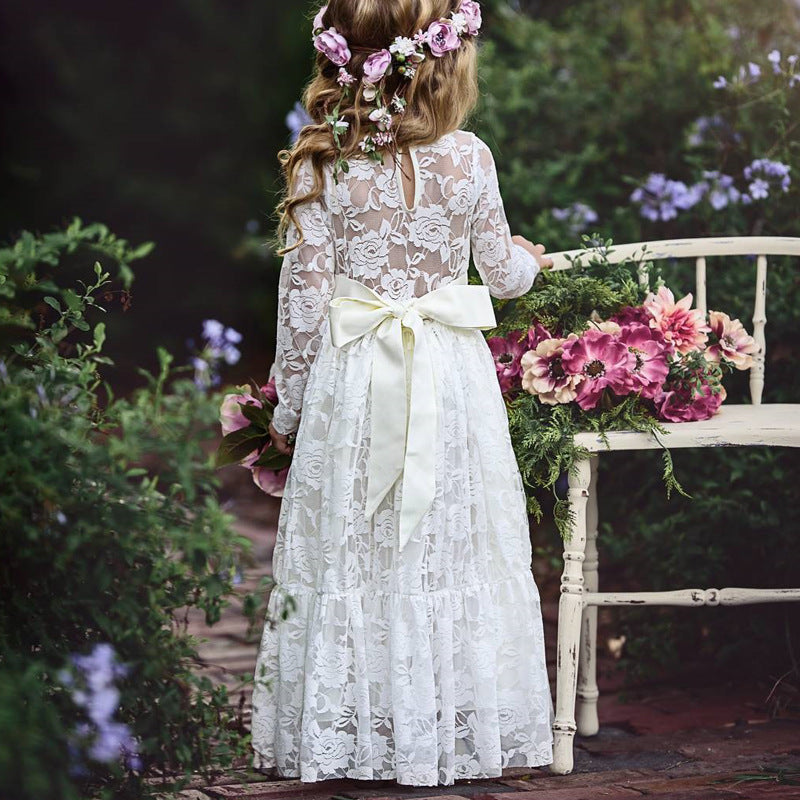 Girl Wedding Girl Lace Long Dress