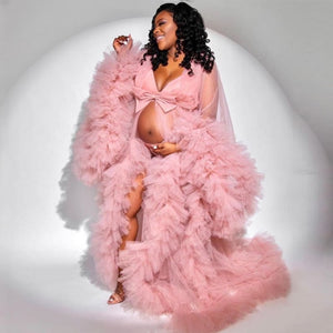 Custom Made Tulle Maternity Robes