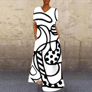 Ladies Elegant Abstract Dresses