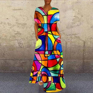 Ladies Elegant Abstract Dresses