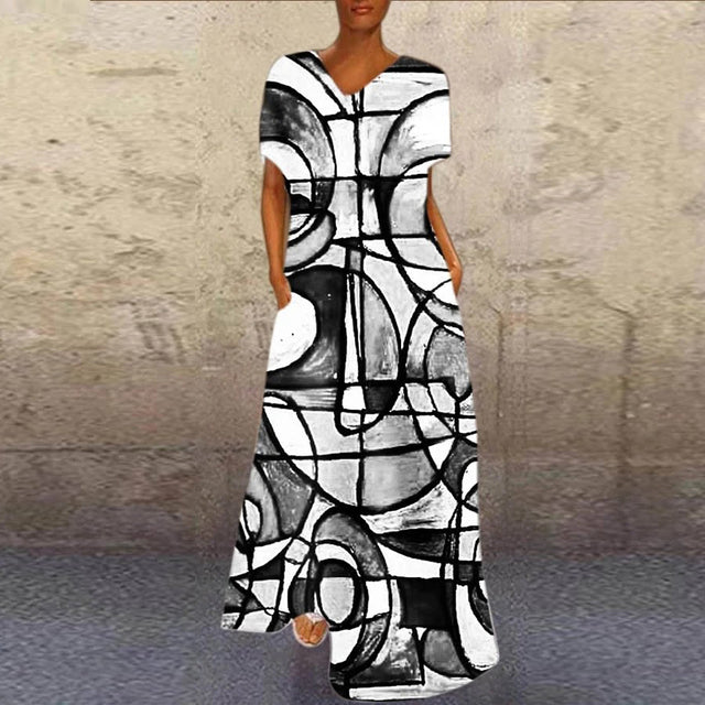 Ladies Elegant Abstract Dresses