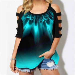 Off Shoulder Summer Zipper Top