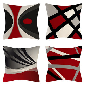 Pillow - Red Series Abstract Cushion Cover