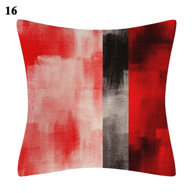 Pillow - Red Series Abstract Cushion Cover