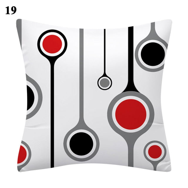 Pillow - Red Series Abstract Cushion Cover