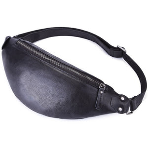 Waist bag genuine cow leather