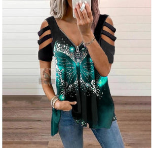 Off Shoulder Summer Zipper Top