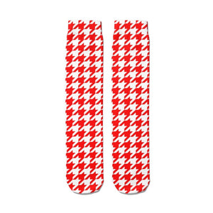 Pattern Socks Lattice Print Socks