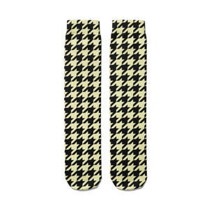 Pattern Socks Lattice Print Socks