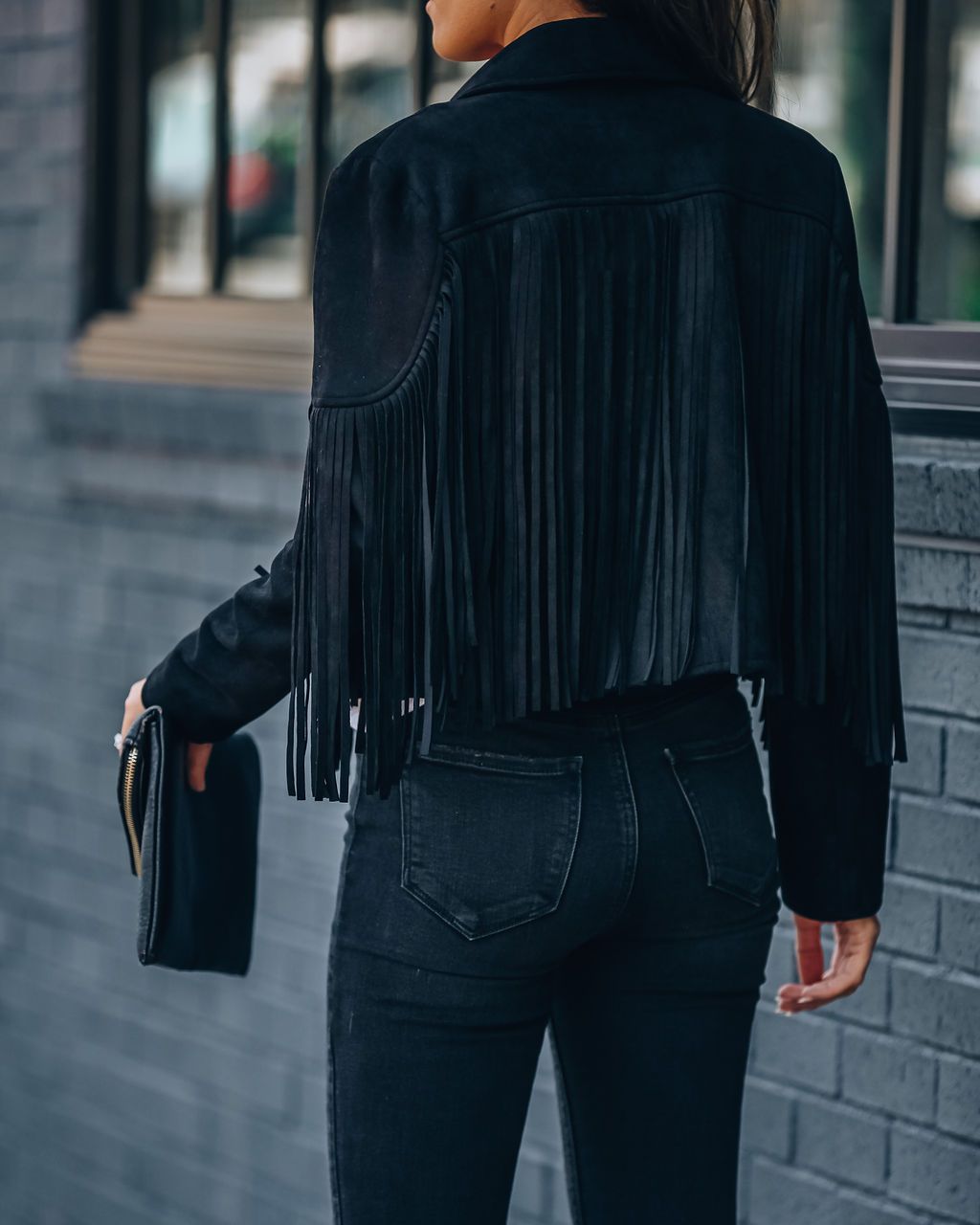 Fringed Bomber Jacket