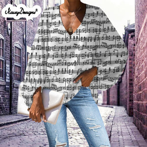 Blouse Musical Notes