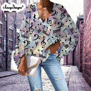 Blouse Musical Notes