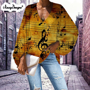 Blouse Musical Notes