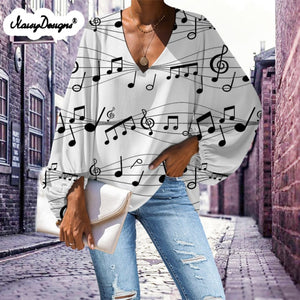 Blouse Musical Notes