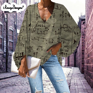 Blouse Musical Notes