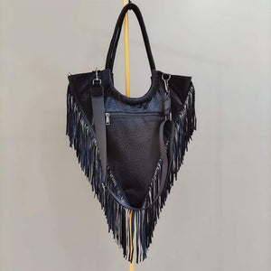 Tassel leather Shoulder bag