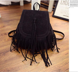 Women Suede Backpack