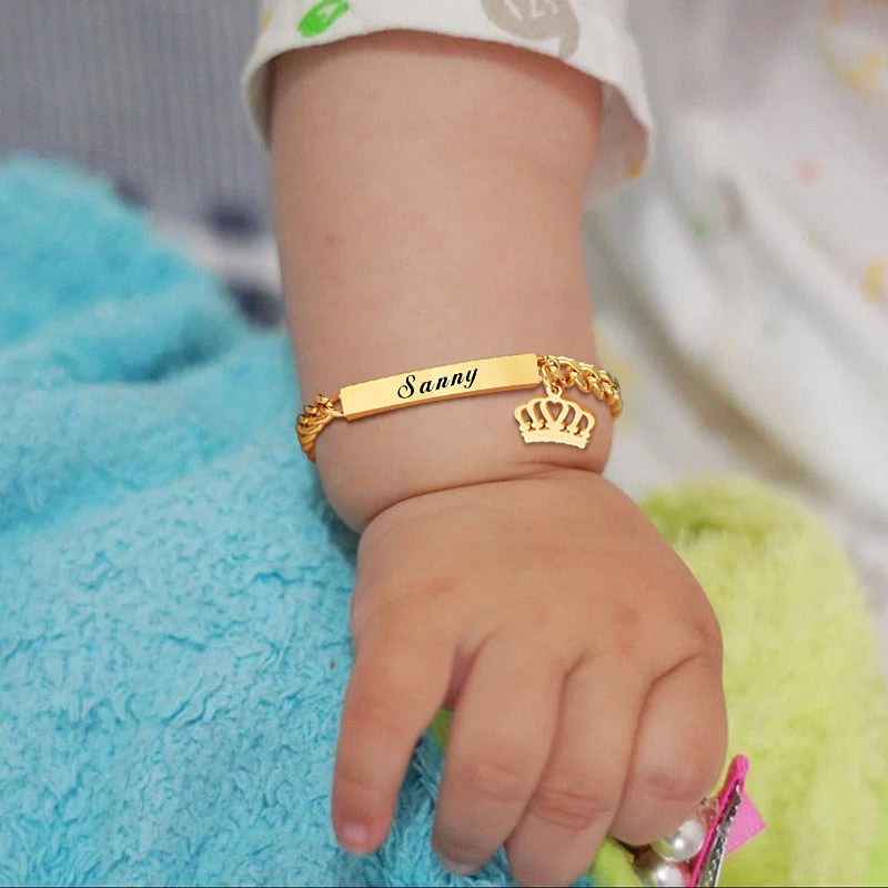 Personalized Name Baby ID Bracelet