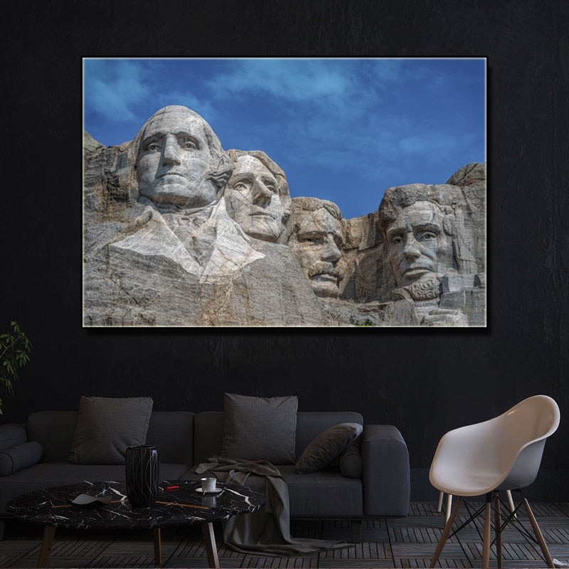 Painting - American President Statue