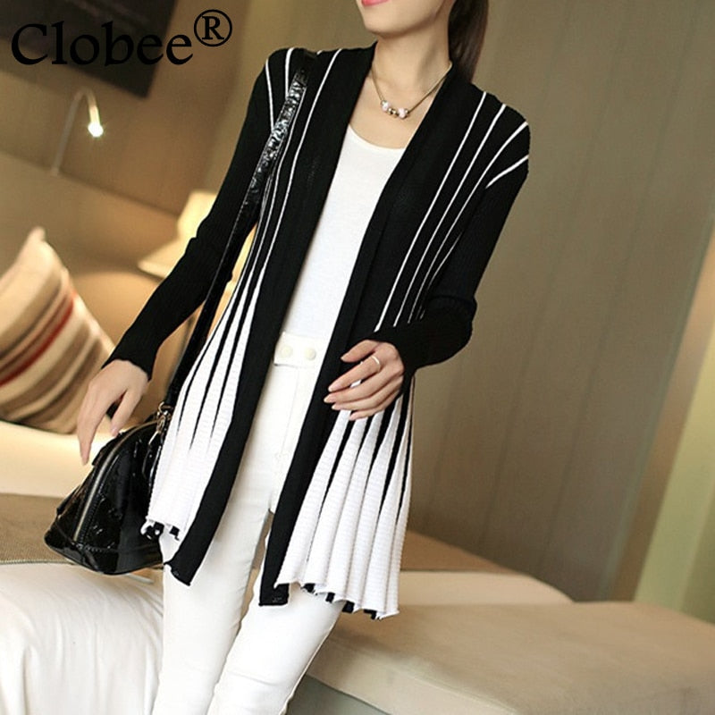 Poncho Stripes Print Long Sleeve