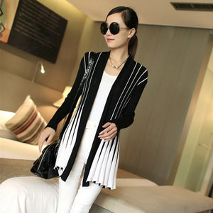 Poncho Stripes Print Long Sleeve