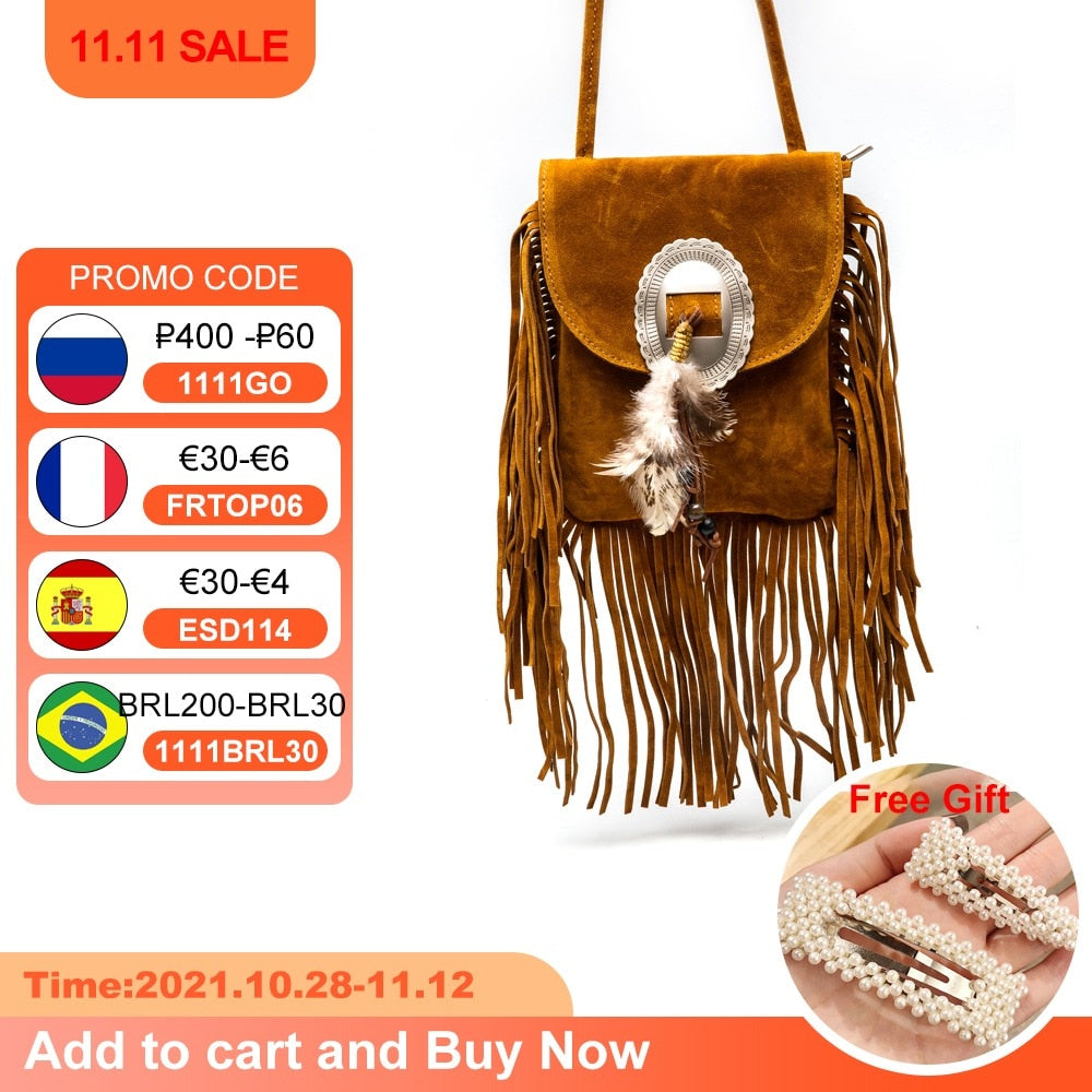 Fringe Tassel Messenger Bags