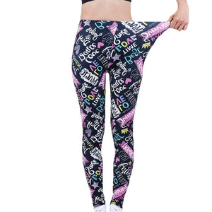 Patterned Print Leggins