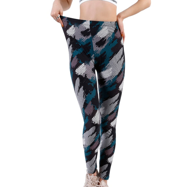 Patterned Print Leggins