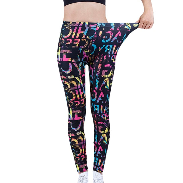 Patterned Print Leggins