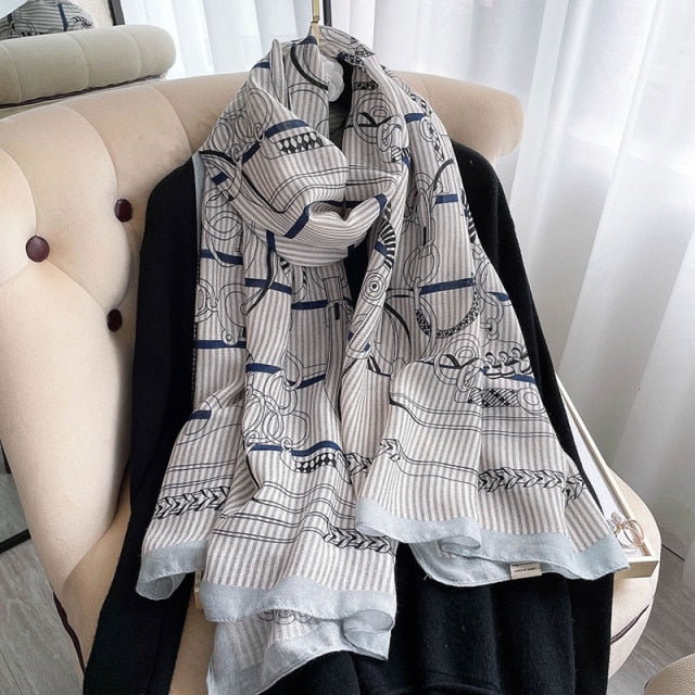 Women's Beach Cotton Shawl Cotton Scarf