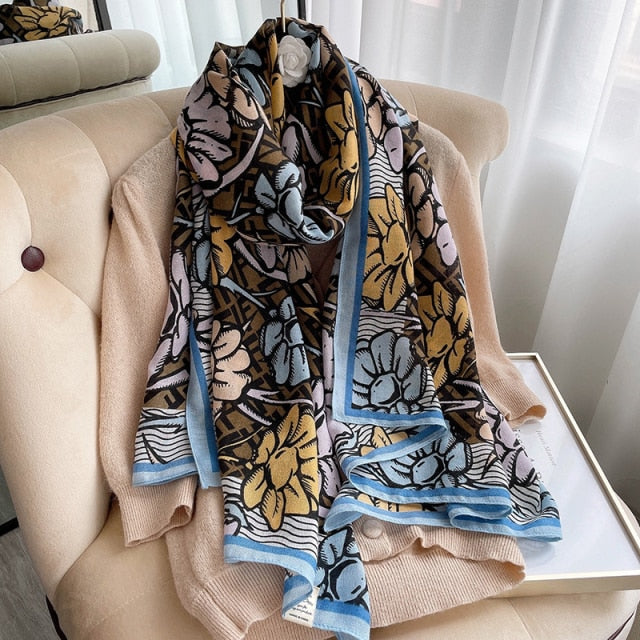 Women's Beach Cotton Shawl Cotton Scarf