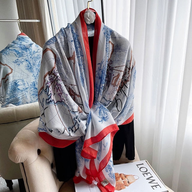 Women's Beach Cotton Shawl Cotton Scarf