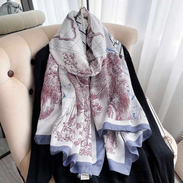 Women's Beach Cotton Shawl Cotton Scarf