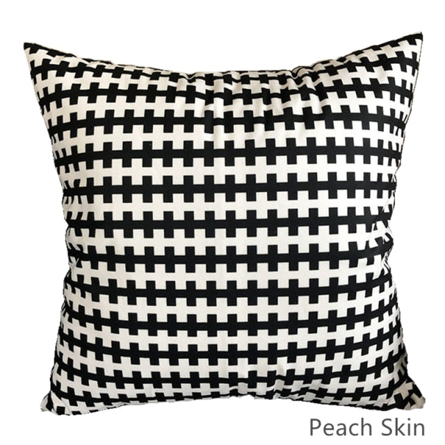 Pillow - Classic Black and White Hounds tooth Decorative Boho Throw Pillow Covers