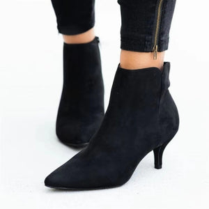 Tassel Heel Mid-calf Boots