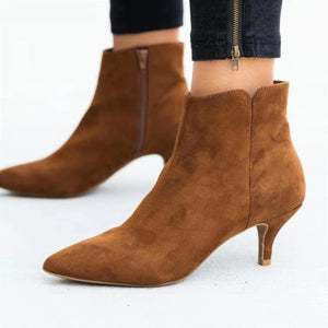 Tassel Heel Mid-calf Boots