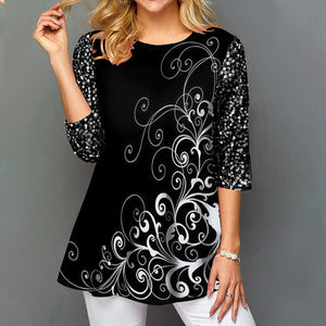 Printed Large Tunic Blouse