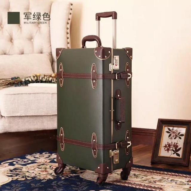 Retro Spinner Rolling Luggage Set