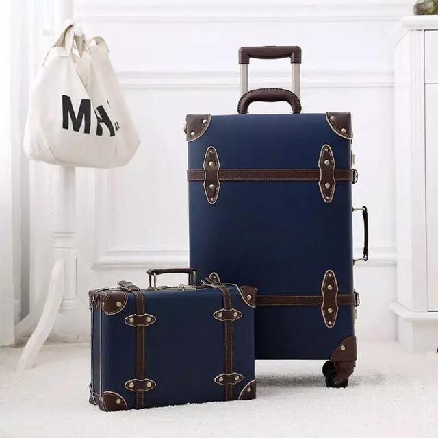 Retro Spinner Rolling Luggage Set