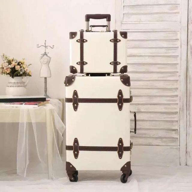 Retro Spinner Rolling Luggage Set