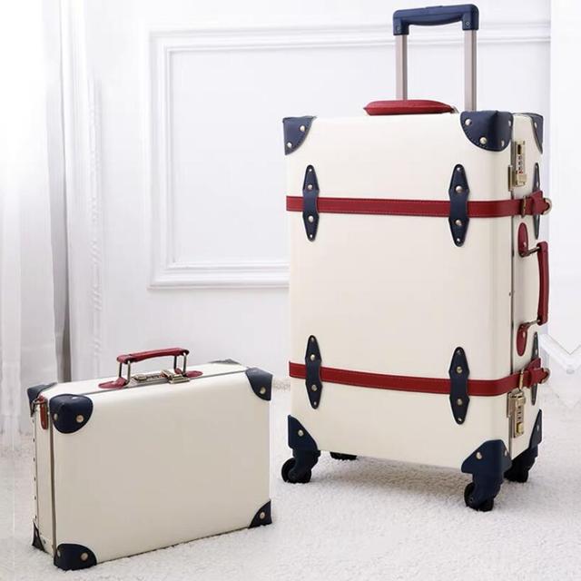 Retro Spinner Rolling Luggage Set