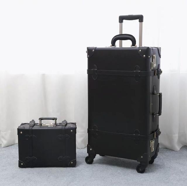 Retro Spinner Rolling Luggage Set