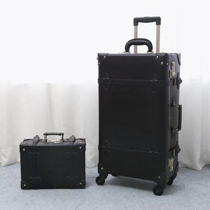 Retro Spinner Rolling Luggage Set