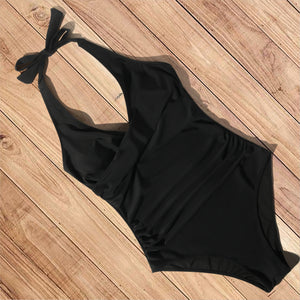 One Piece Solid Bathing Suit