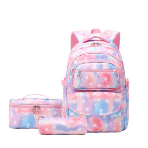 3 pcs Set Children School Backpack