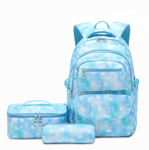 3 pcs Set Children School Backpack